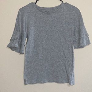Gray GapKids quarter links shirt size 8/9 years